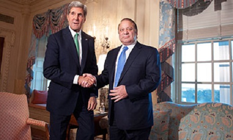 Concerned over India-Pakistan tension John Kerry calls Nawaz Sharif
